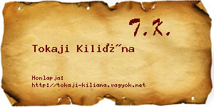 Tokaji Kiliána névjegykártya